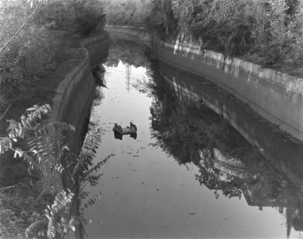 Canale Villoresi in secca - Località Tornavento.