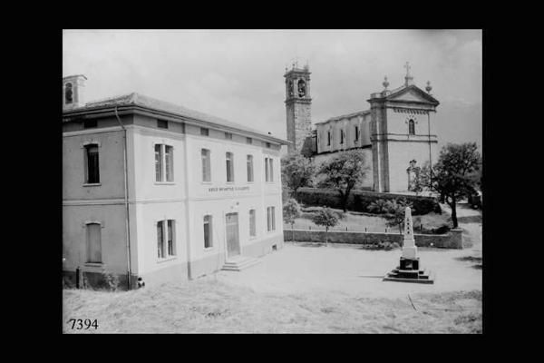 Ossimo Inferiore - Chiesa parrocchiale dei Ss. Cosma e Damiano e asilo infantile