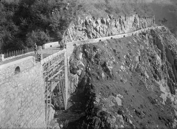 Lozio - Cantiere - Strada in costruzione