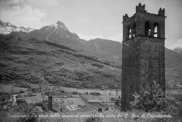 Capo di Ponte - Parco delle incisioni rupestri di Naquane / Capo di Ponte - Località Cemmo - Pieve di S. Siro - Campanile