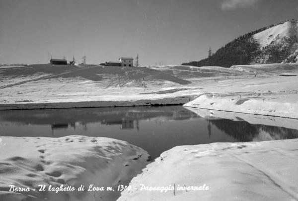 Borno - Lago di Lova con neve