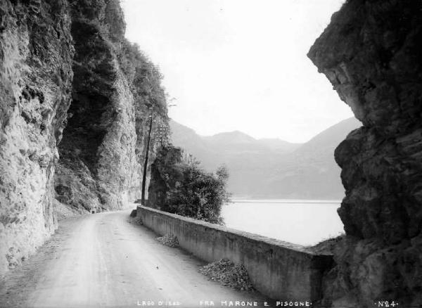 Lago d'Iseo - Strada fra Marone e Pisogne