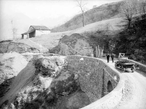 Valle Camonica - Località non identificata - Strada di Lozzo (?) - Cantiere