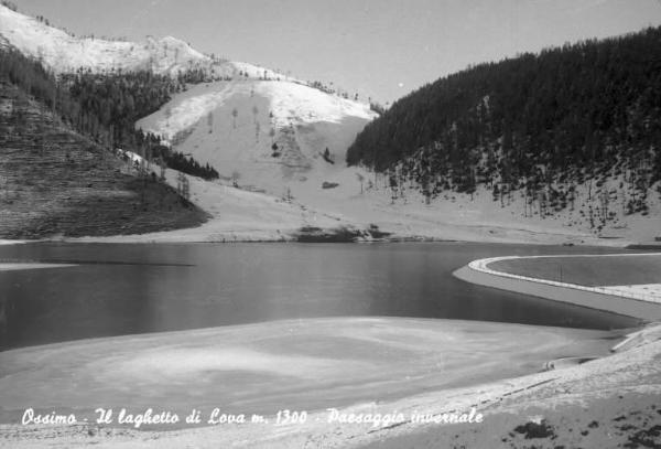 Ossimo - Lago di Lova - Veduta con neve
