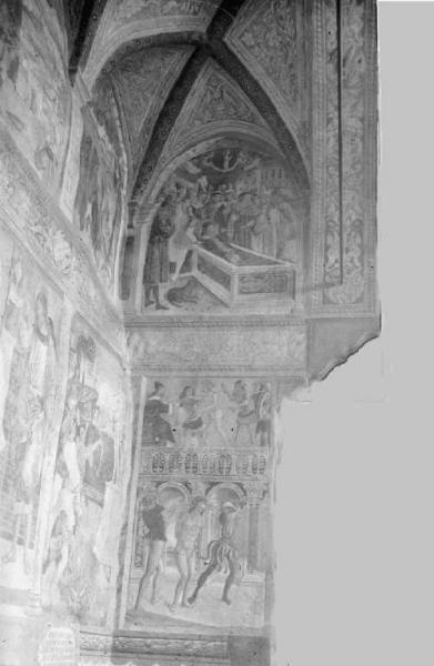 Berzo Inferiore - Chiesa di S. Lorenzo - Interno con affreschi di Giovan Pietro da Cemmo