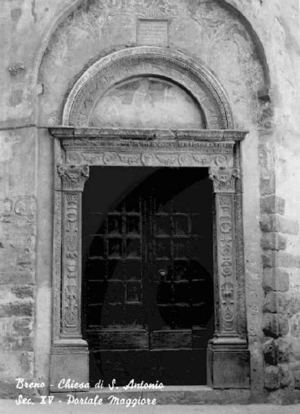 Breno - Chiesa di S. Antonio - Portale Maggiore