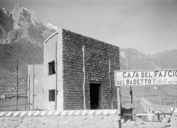 Ceto - Località Badetto - Casa del Fascio - Cantiere