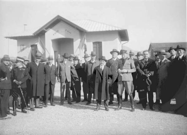 Palazzolo sull'Oglio - Località S. Pancrazio - Inaugurazione dell'autostrada Bergamo-Brescia - Autorità