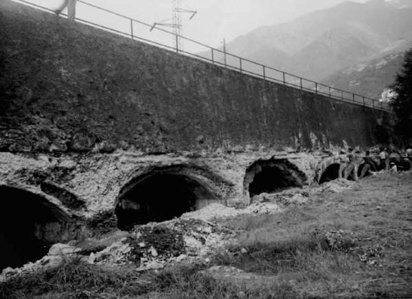 Malegno - Località Lanico - Cantiere - Impresa Baffelli - Operai al lavoro