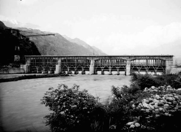 Esine - Fiume Oglio - Ponte - Cantiere - Impresa Valverti