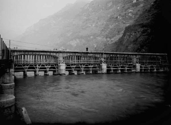 Esine - Fiume Oglio - Ponte - Cantiere - Impresa Valverti