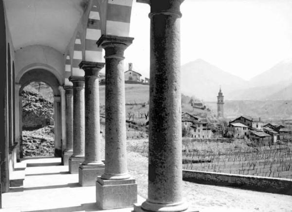 Berzo Inferiore - Veduta dal portico del cimitero