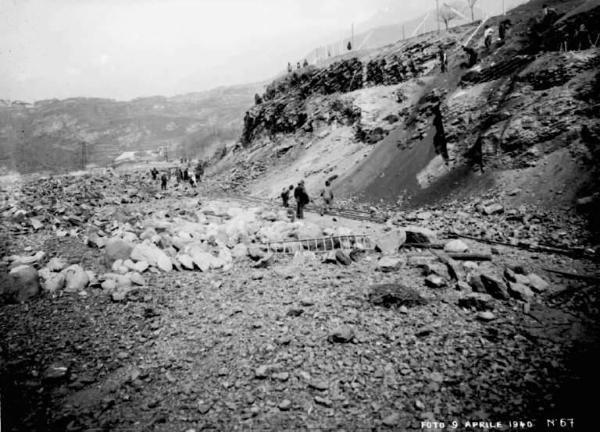 Società Elettrica Cisalpina - Lago Salarno - Cantiere - Operai al lavoro