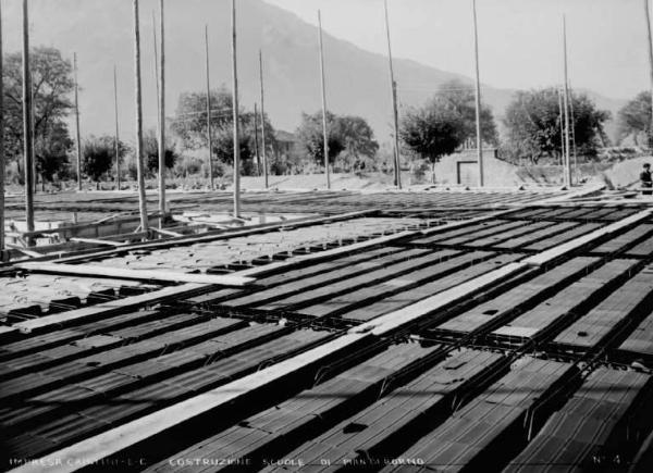 Piamborno - Scuola - Cantiere dell'impresa Cristini e C.