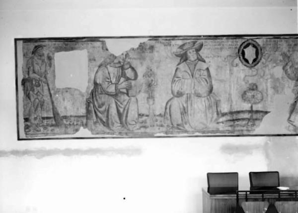 Dipinto murale - Scena di storia - Bienno - Palazzo del Municipio