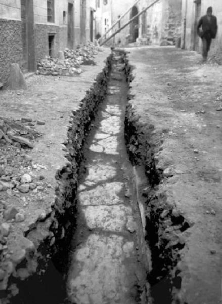 Sito archeologico - Cividate Camuno - Strada lastricata