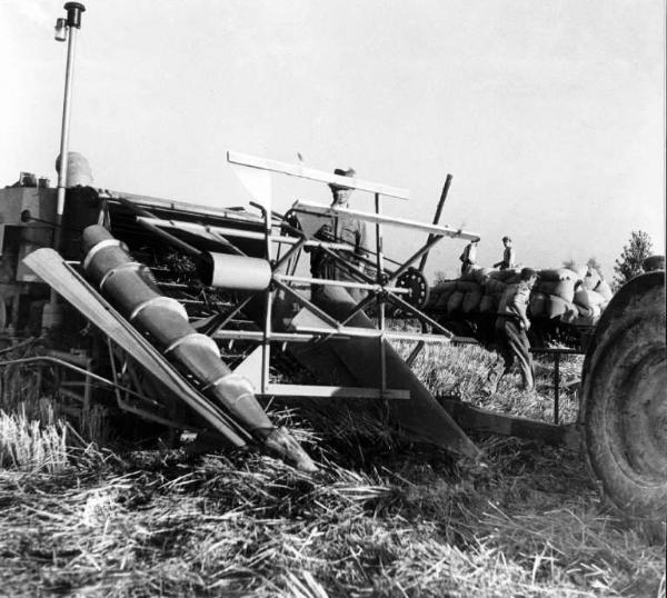 Fascismo - Battaglia del Grano - Trebbiatura