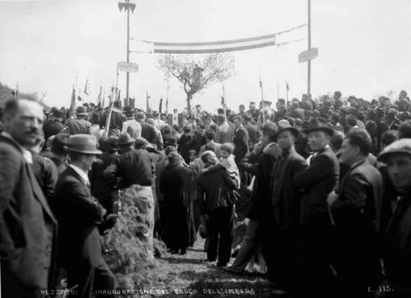 Rezzato - Bosco dell'impero - Cerimonia di inaugurazione