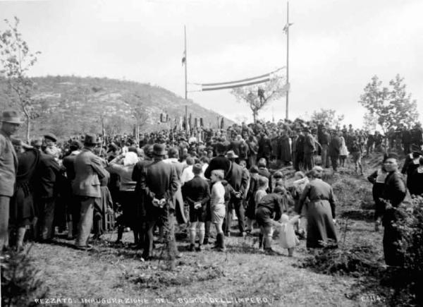 Rezzato - Bosco dell'impero - Cerimonia di inaugurazione