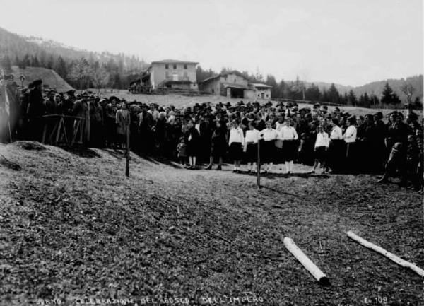 Rezzato - Bosco dell'impero - Cerimonia di inaugurazione