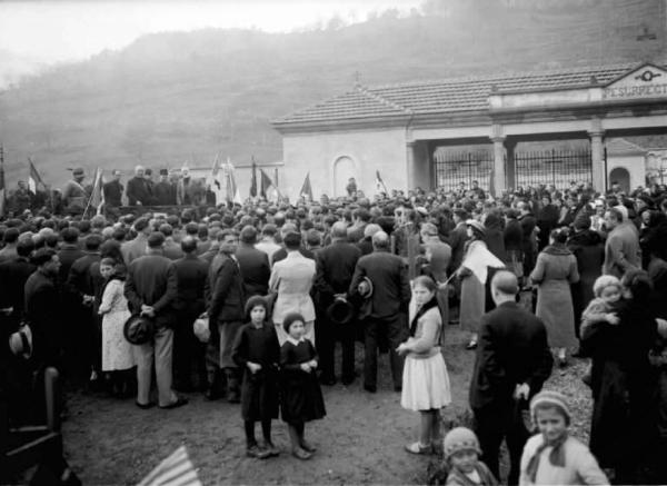 Malegno - Cimitero - Parco della Rimembranza - Cerimonia di inaugurazione