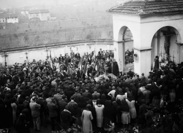 Malegno - Cimitero - Monumento ai caduti - Cerimonia di inaugurazione