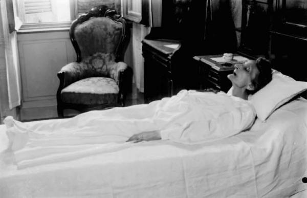 Ritratto femminile - Defunta sul letto di morte