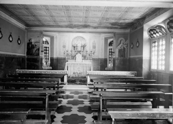 Borno - Località Croce di Salven - Sanatorio femminile - Chiesa - Interno