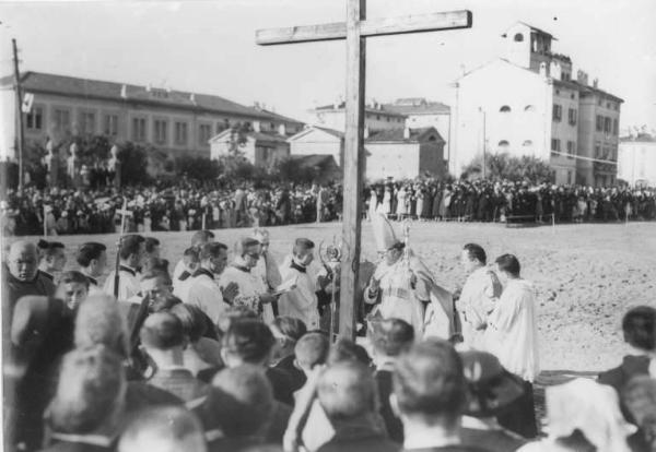 Cremona - Quartiere S. Ambrogio - Via S. Francesco d'Assisi - Nuovo Tempio Antoniano - Cerimonia d'inaugurazione