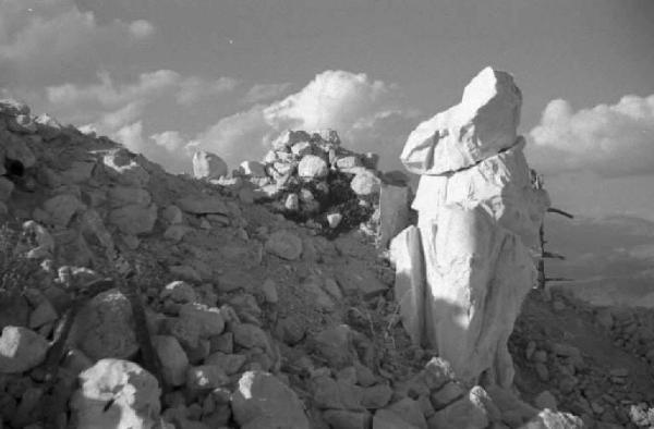 Montecassino. Macerie dell'Abbazia distrutta dai bombardamenti