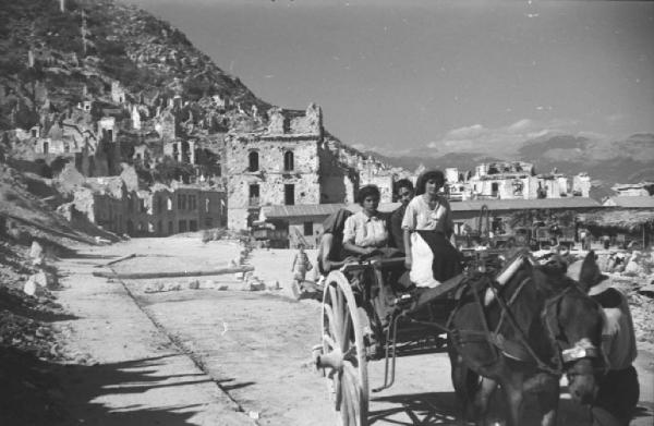 Cassino. Edifici distrutti dal bombardamento