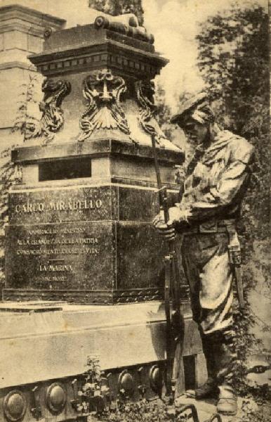 Scultura - Monumento sepolcrale - Monumento Ammiraglio Carlo Mirabello - Vito Pardo - Milano - Cimitero Monumentale