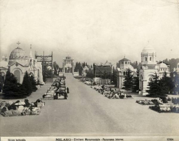 Milano - Cimitero Monumentale - Viale principale