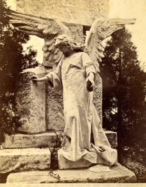 Scultura - Monumento sepolcrale - Monumento Cavi Bussi - Enrico Butti - Milano - Cimitero Monumentale