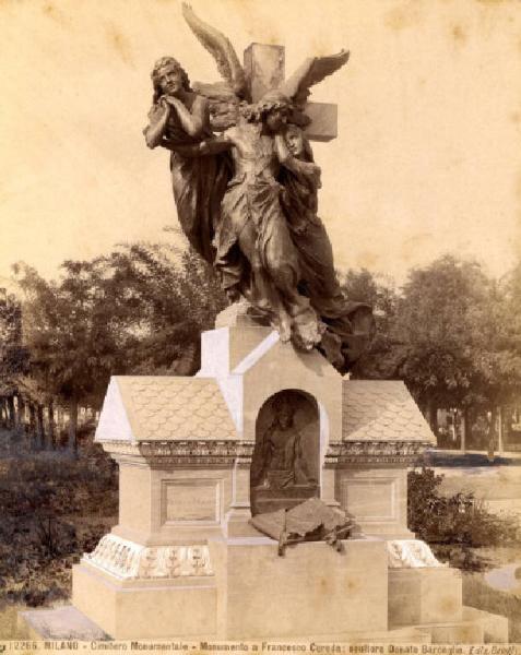 Scultura - Monumento sepolcrale - Monumento Francesco Cereda - Donato Barcaglia - Milano - Cimitero Monumentale