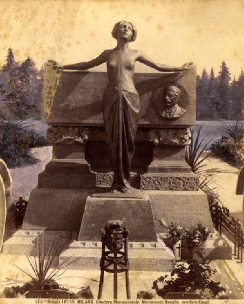 Scultura - Monumento sepolcrale - Monumento Quaglia - Enrico Cassi - Milano - Cimitero Monumentale