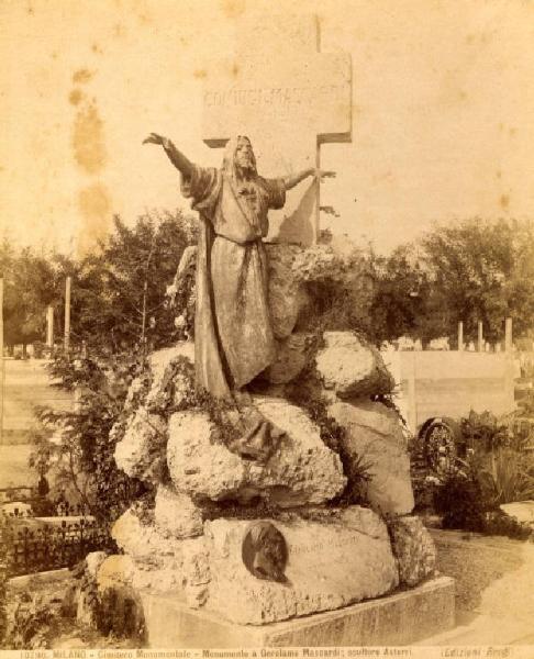 Scultura - Monumento sepolcrale - Monumento Gerolamo Mascardi - Enrico Astorri - Milano - Cimitero Monumentale