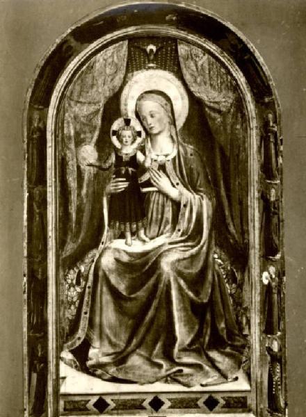 Dipinto su tavola - Tabernacolo dei Linaioli - Madonna con bambino - Tavola centrale - Beato Angelico - Firenze - Convento di S. Marco - Ospizio