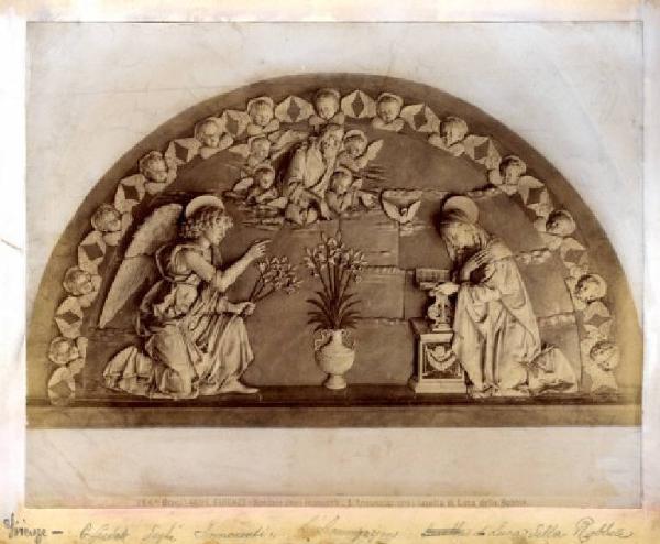 Bassorilievo - Lunetta - Annunciazione - Andrea della Robbia - Firenze - Ospedale degli Innocenti