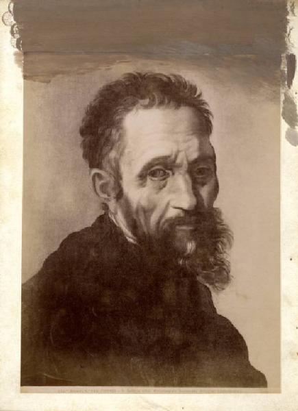 Dipinto - Ritratto maschile - Michelangelo - Particolare - Jacopino del Conte - Firenze - Museo Casa Buonarroti