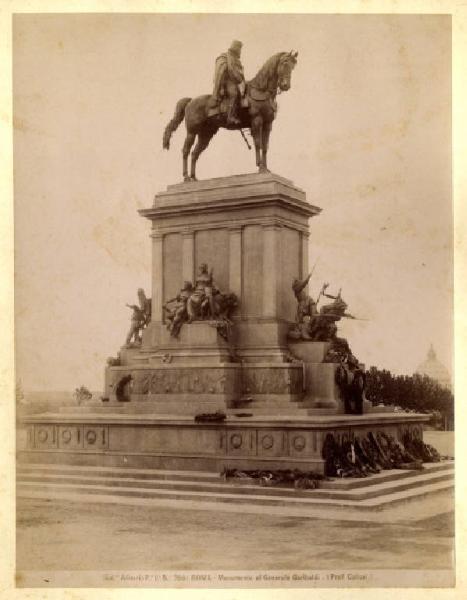 Monumento celebrativo - Monumento a Giuseppe Garibaldi - Emilio Gallori - Roma - Colle del Gianicolo