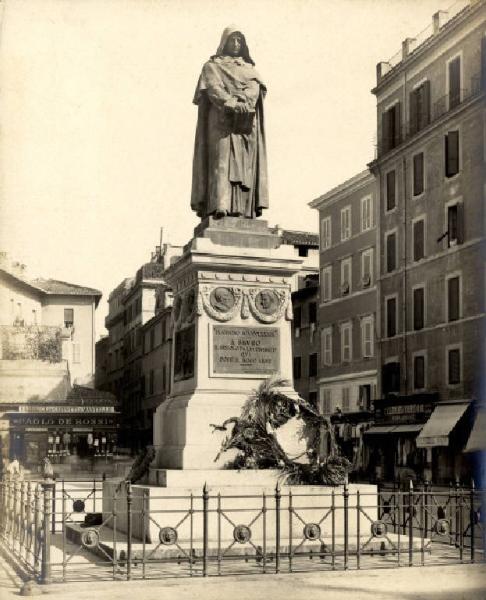 Monumento celebrativo - Monumento a Giordano Bruno - Ettore Ferrari - Roma - Campo de' Fiori