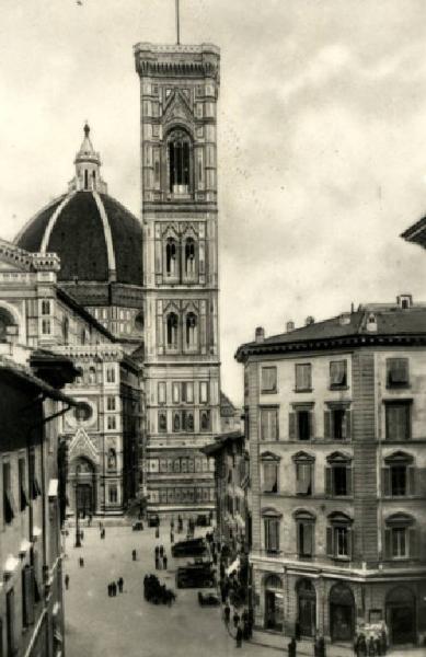 Firenze - Cattedrale di S. Maria del Fiore e campanile di Giotto