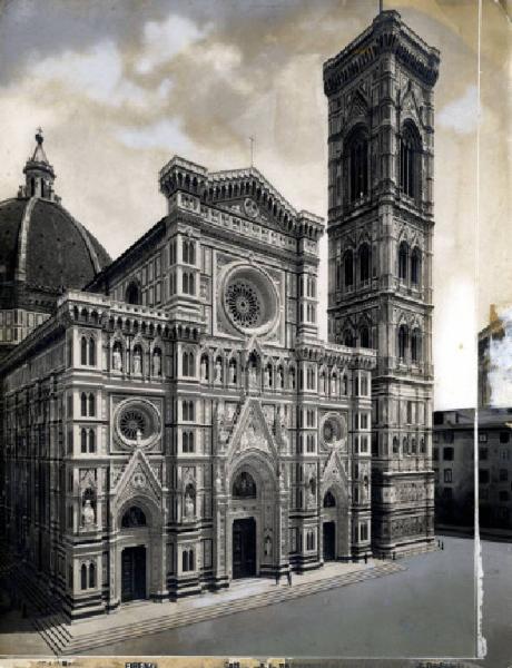 Firenze - Cattedrale di S. Maria del Fiore e campanile di Giotto