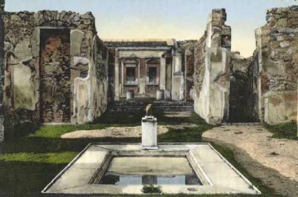 Sito archeologico - Pompei - Casa del torello - Impluvio