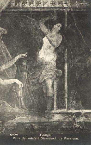 Dipinto murale - Scena rituale - Pompei - Villa dei misteri Dionisiaci