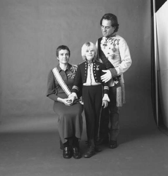 Ritratto di Toni Comelio, Teresita Fabris, Giulio Comelio in costume