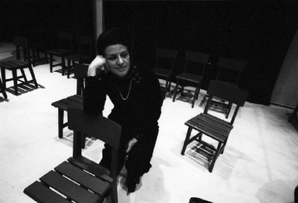 Milano - Teatro Il Trebbo - Prove teatrali - Un'attrice in pausa