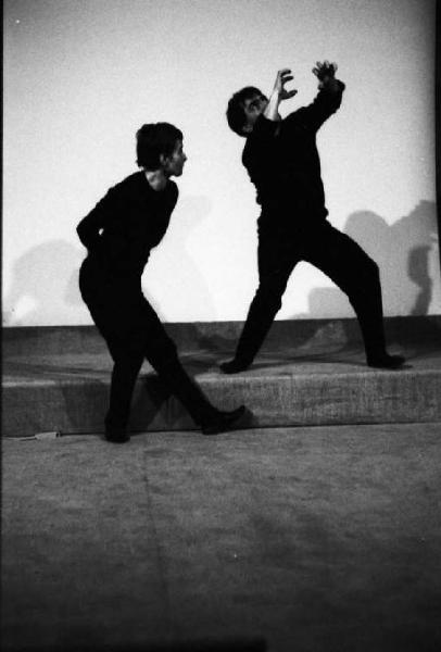 Milano - Teatro Il Trebbo - Prove spettacolo - Teresita fabris e toni comello - Attori