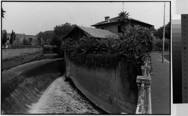 Legnano - fiume Olona - ponte - Croce Rossa Italiana